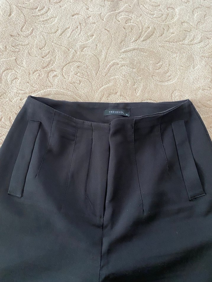 Kadın Siyah Kumaş Pantolon - Görsel 4