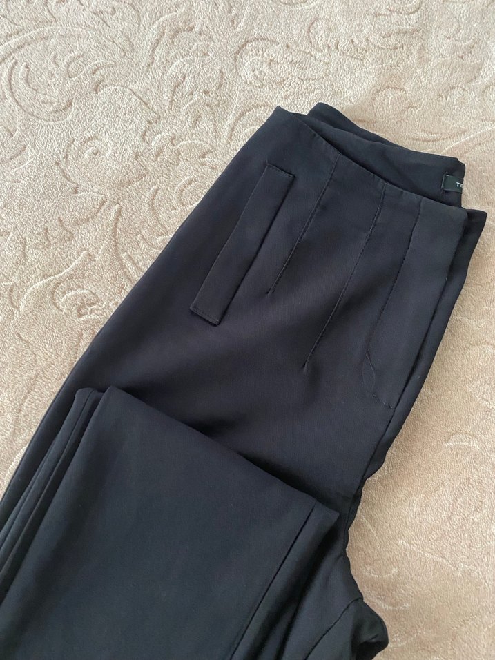 Kadın Siyah Kumaş Pantolon - Görsel 3