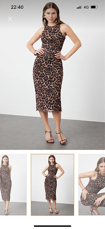Leopar elbise