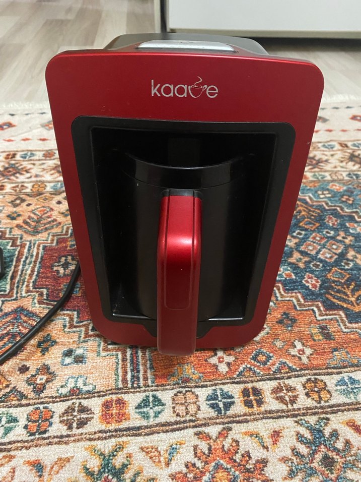 Kırmızı Siyah Kahve Makinesi - Görsel 2