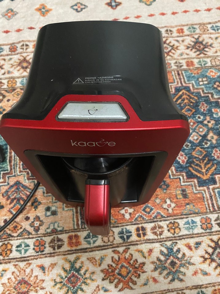 Kırmızı Siyah Kahve Makinesi - Görsel 3