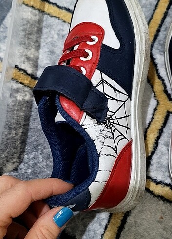 31 Beden kırmızı Renk Spiderman Çocuk Spor Ayakkabısı