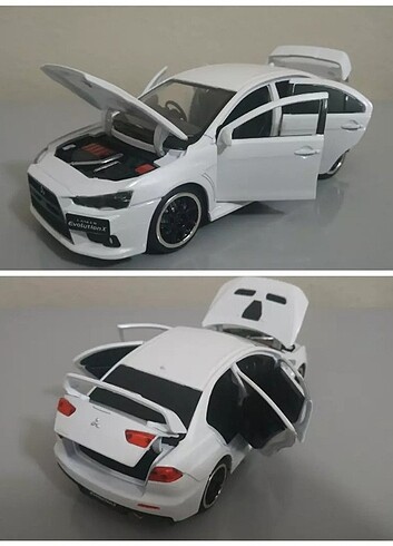 1:32 Ölçek Mitsubishi Lancer Evo - Beyaz