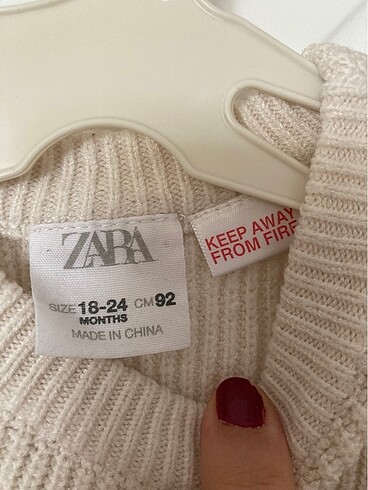 Zara Zara çocuk krem rengi kazak 2 yaş
