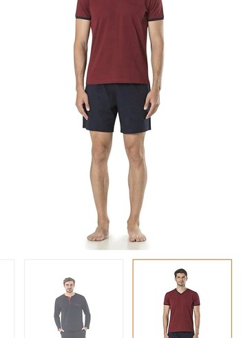 Pierre Cardin 5 Li Uzun & Şortlu Pijama Robdöşambır Damat ÇeyizS - Görsel 3