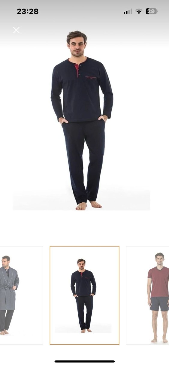 Pierre Cardin 5 Li Uzun & Şortlu Pijama Robdöşambır Damat ÇeyizS - Görsel 4