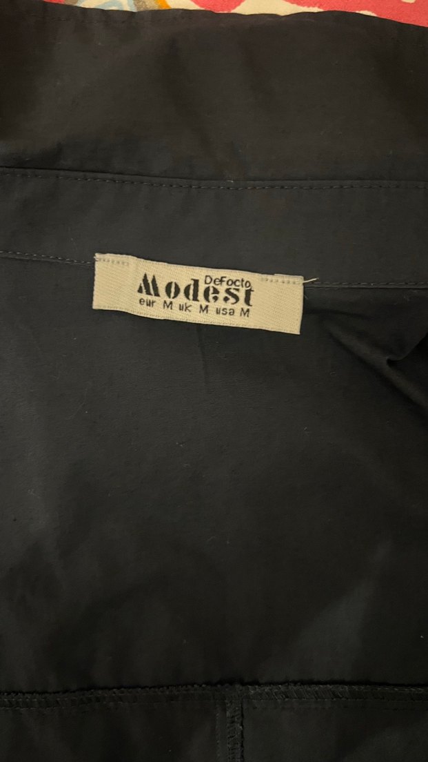 Lacivert Denim Oversize Gömlek - Görsel 3