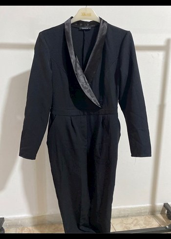 Siyah Kadın Uzun Kollu tulum - Görsel 3