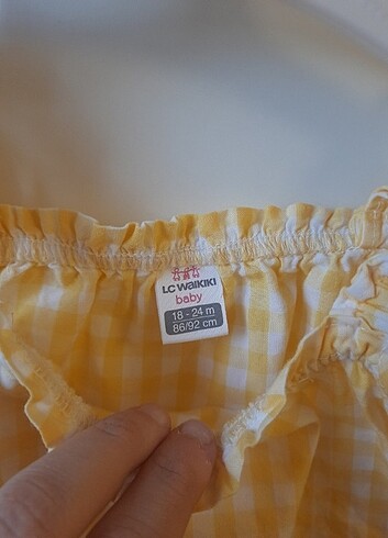LC Waikiki Kız bebek ekose bluz