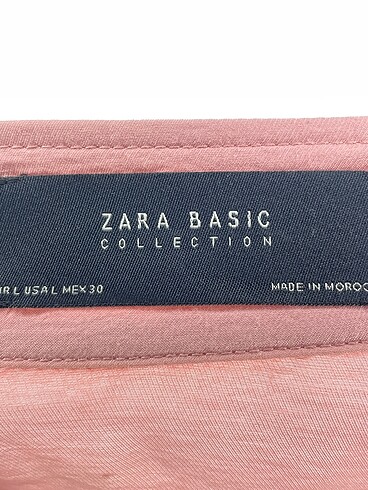 l Beden pembe Renk Zara Bluz %70 İndirimli.