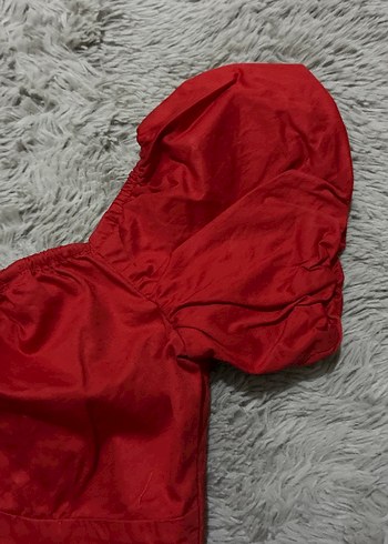 Zara Kırmızı Mini Bluz