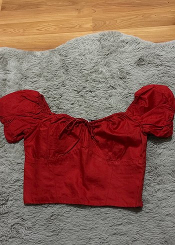 Kırmızı Mini Bluz