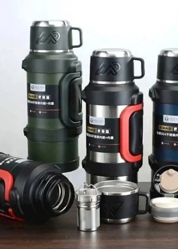 D.KADI 2.5L Çocuk Termosu Khaki - Görsel 2