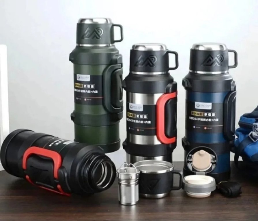 D.KADI 2.5L Çocuk Termosu Khaki - Görsel 2