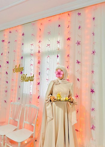 Altın Renkli Çiçek Desenli Modern Klasik Tepsi - Görsel 9