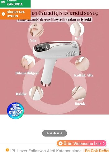 RIOMI IPL Lazer Epilasyon Cihazı 3 Başlıklı - Görsel 3