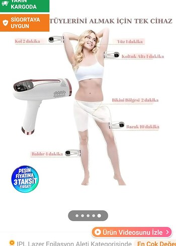 RIOMI IPL Lazer Epilasyon Cihazı 3 Başlıklı - Görsel 5