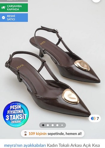 Diğer Kahverengi Slingback Topuklu