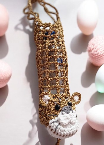 Örgü Su Şişesi kılıfı - Görsel 3