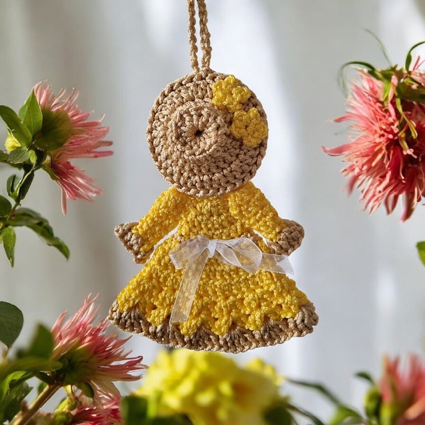 Amigurumi örgü Anahtarlık Çanta Charmı - Görsel 2