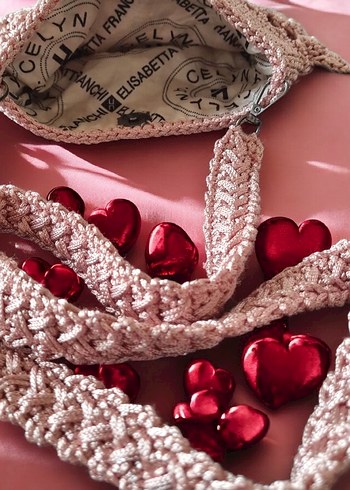 Örgü Kadın Telefon Çantası - Görsel 5