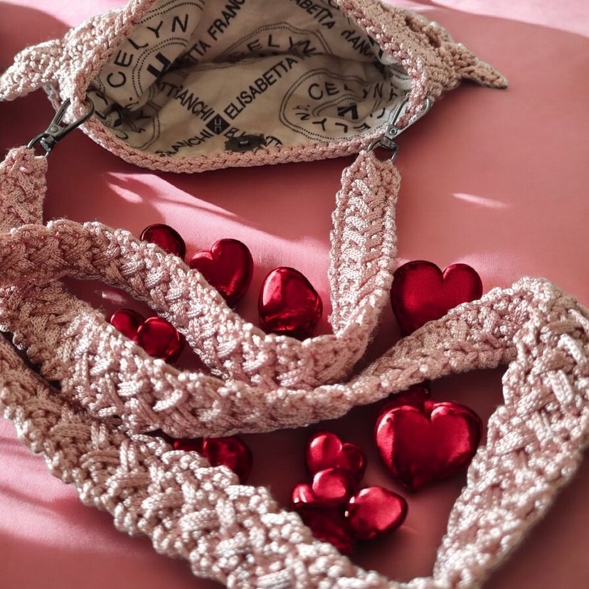 Örgü Kadın Telefon Çantası - Görsel 5