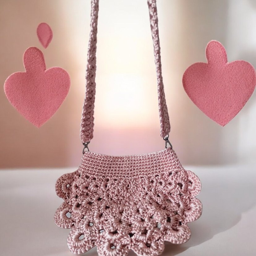 Örgü Kadın Telefon Çantası - Görsel 3