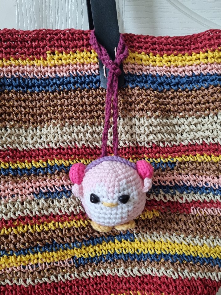 Amigurumi örgü anahtarlık çanta -araba süsü - Görsel 4