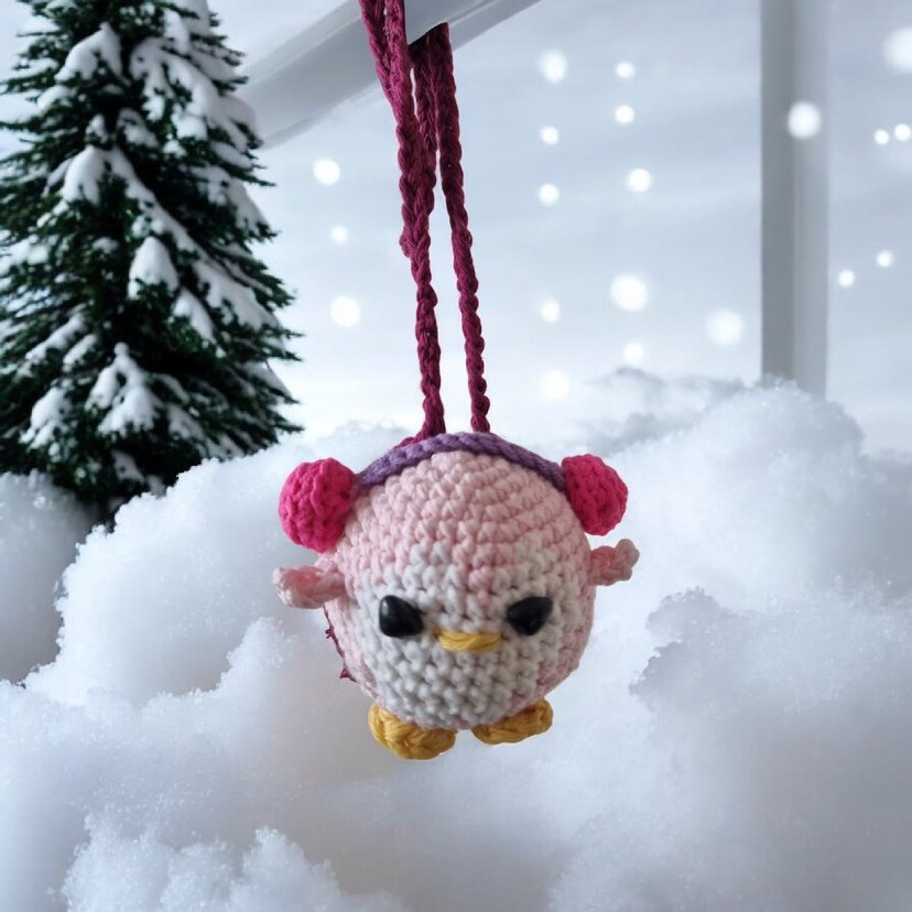 Amigurumi örgü anahtarlık çanta -araba süsü - Görsel 2