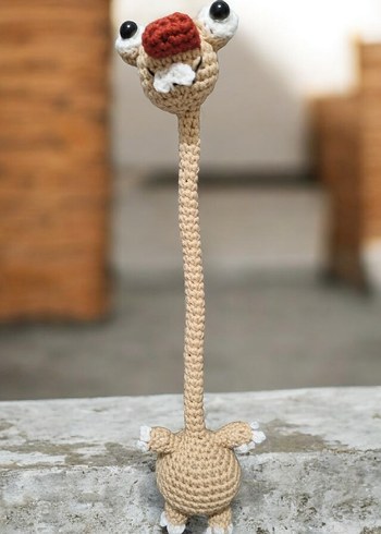 Örgü Sevimli Sid Karakteri Çanta aksesuarı Anahtarlık - Görsel 7