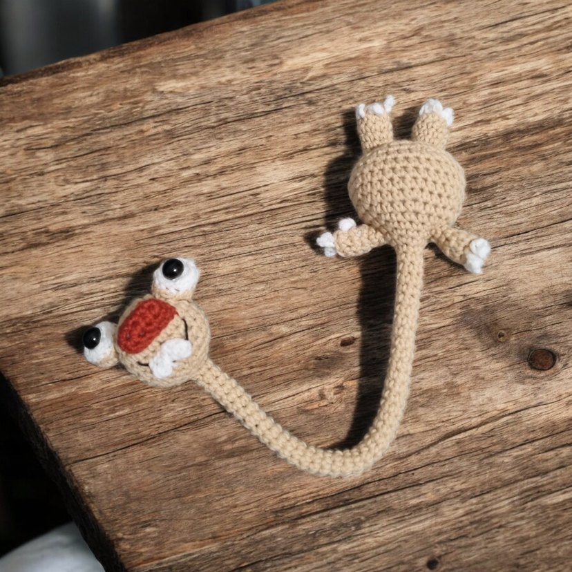 Örgü Sevimli Sid Karakteri Çanta aksesuarı Anahtarlık - Görsel 4