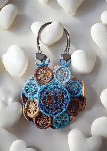 Kadın Örgü Kol Çantası - Görsel 2