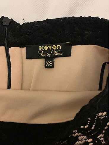 xs Beden siyah Renk Koton Etek