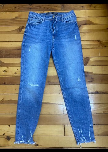 LC Waikiki Mavi Kadın Denim Midi Boy Kot Pantolon