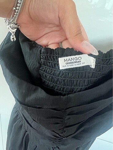 xs Beden Mango tül elbise