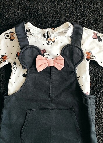 6 Ay Beden H&M minnie mouse elbise ve üst