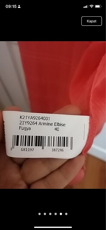 40 Beden Armine elbise