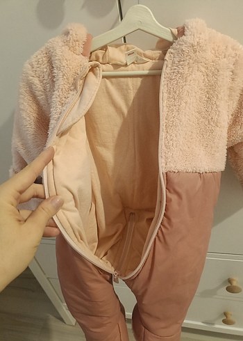 kız bebek polarlı patikli astronot tulum - Görsel 5