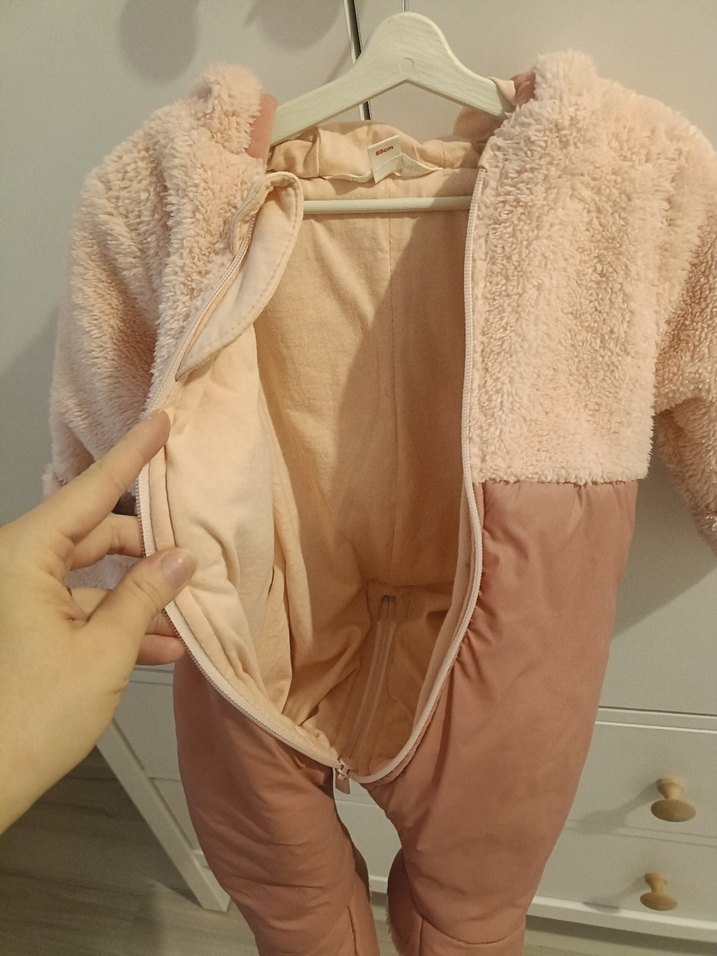 kız bebek polarlı patikli astronot tulum - Görsel 5