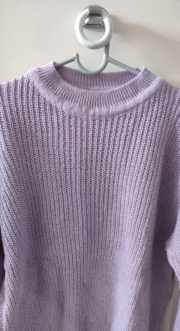 Mor Örgü Kadın Kazak - Görsel 2