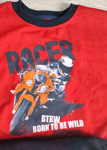 Kırmızı Baskılı Erkek Çocuk Eşofman Takımı - Görsel 2