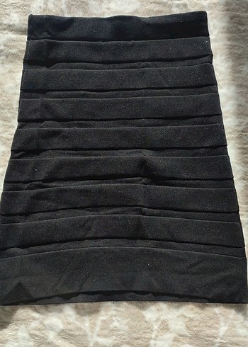 Kadın Siyah Midi Etek - Görsel 3