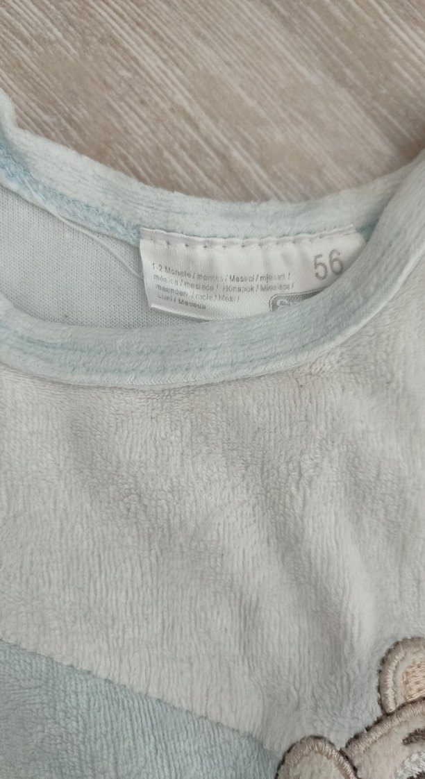 Mavi Nakışlı Bebek Erkek Tulum - Görsel 3