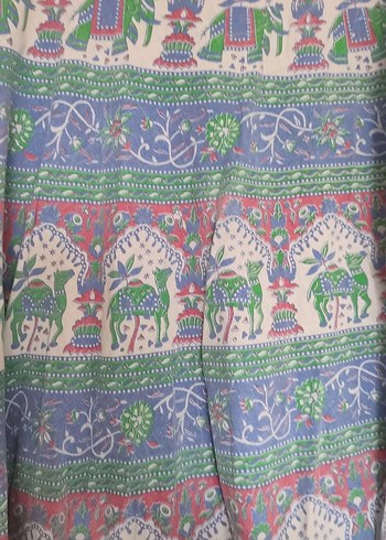 Bohem Çok Renkli Uzun Etek - Görsel 3