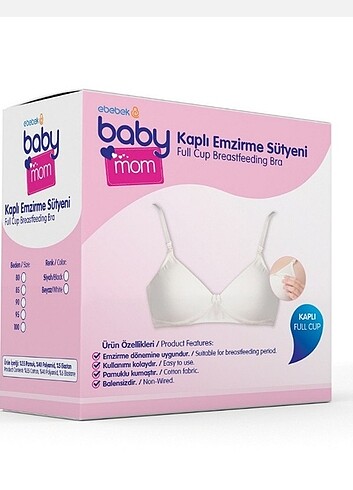 E bebek kaplı emzirme sütyeni 