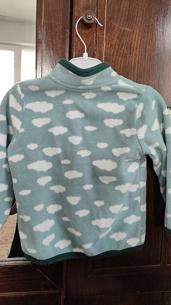 Bulut temalı unisex polar üst  - Görsel 2