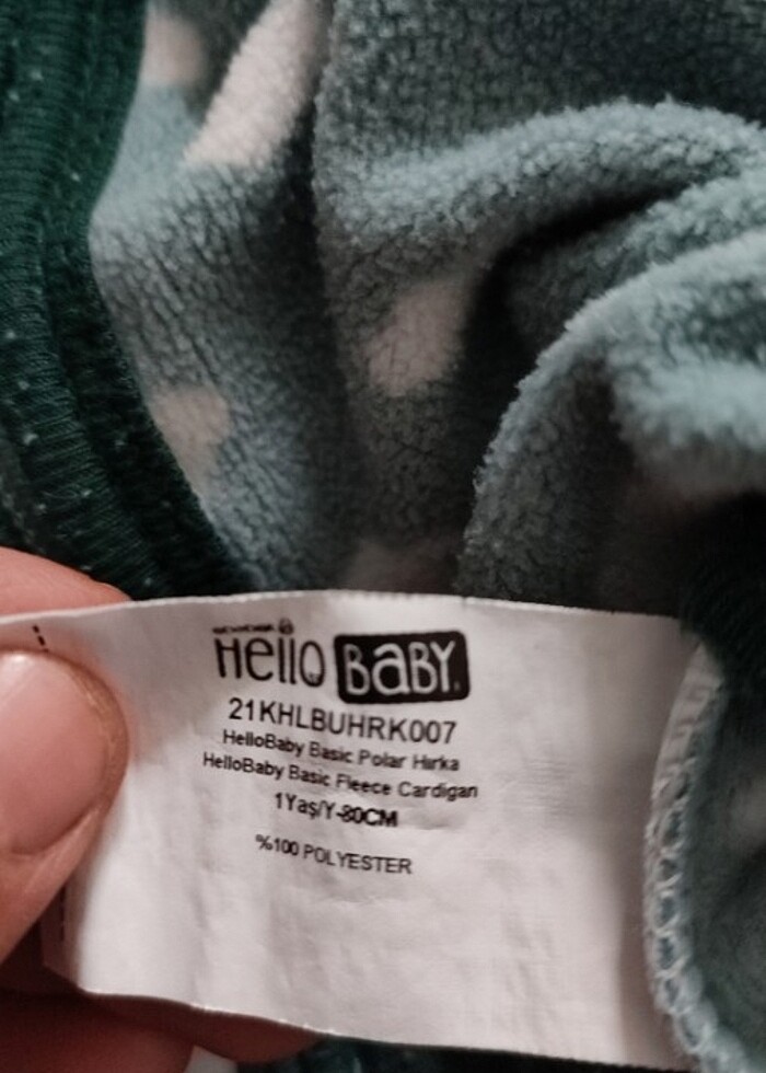 Bulut temalı unisex polar üst  - Görsel 5