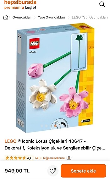 lotus çiçeği lego