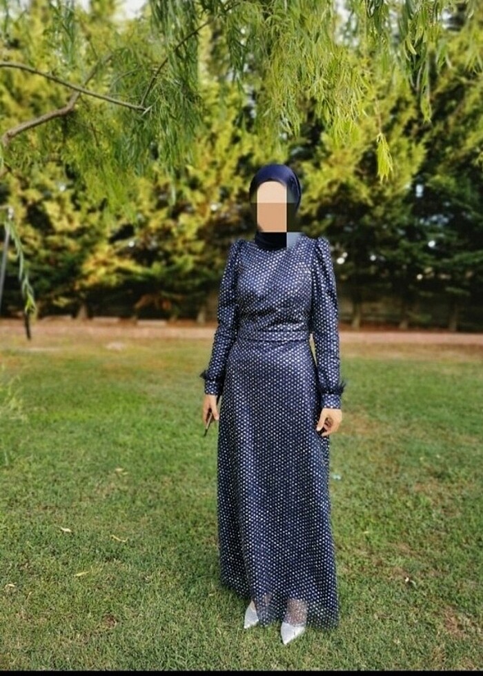 Simli abiye elbise  - Görsel 3