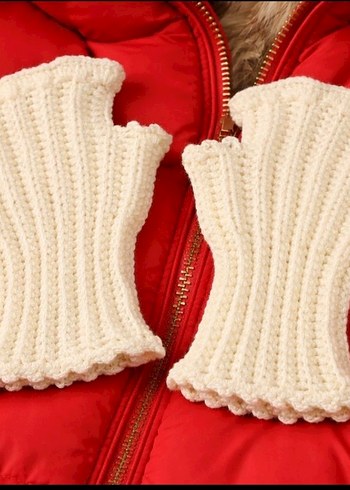 FIRFIRLI PARMAKSIZ ELDİVEN KREM - Görsel 2